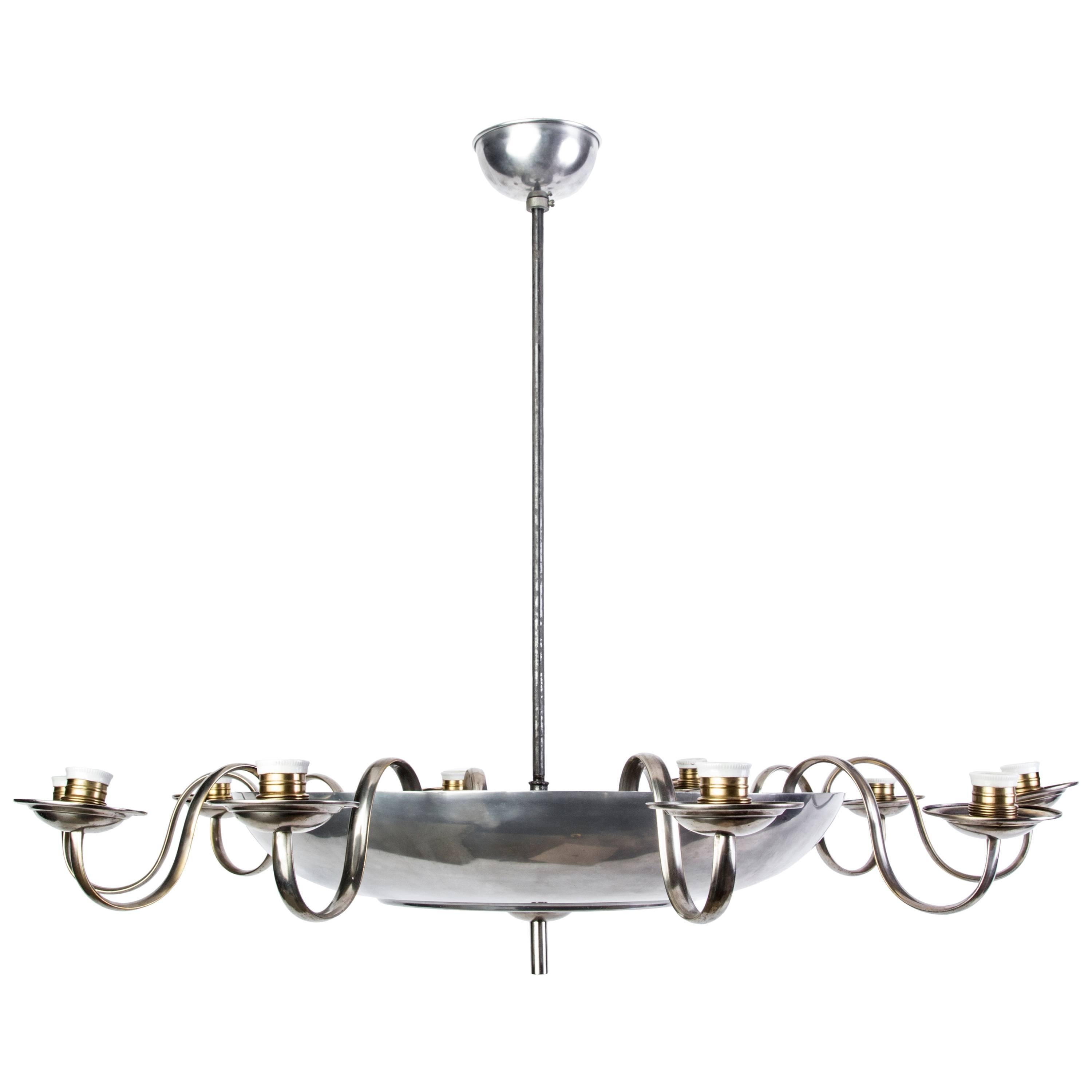 Wonderful Art Deco Chandelier by Bauhaus