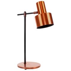 Lento Copper Table Lamp, Jo Hammerborg 1967, Very Rare Danish Mid-Century Design