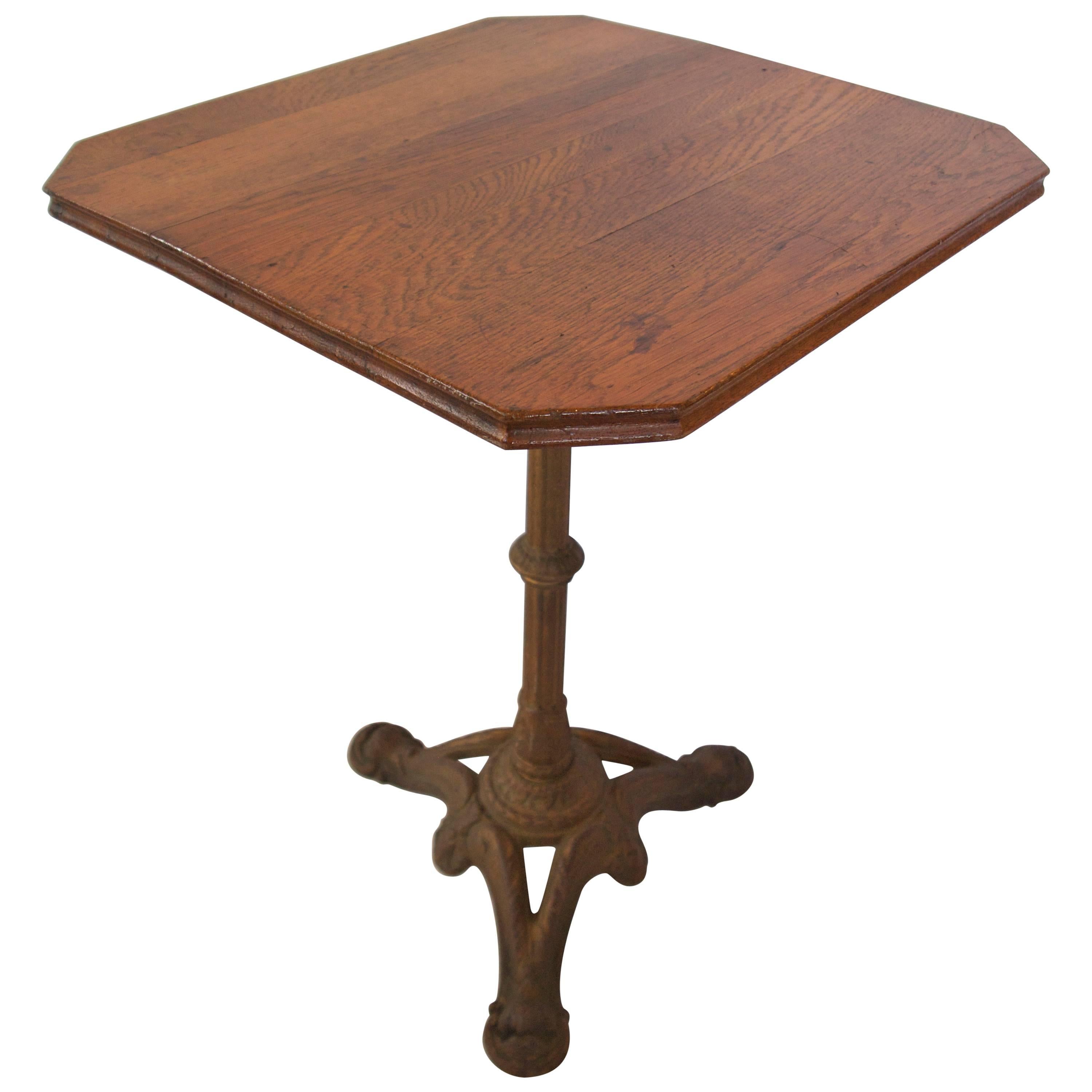 French Oak Top Bistro Table