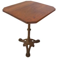 French Oak Top Bistro Table