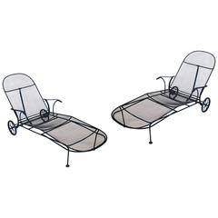 Used Matched Pair of Sculptura Chaise Lounges by Russell Woodard