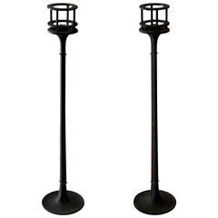 Pair of 1960s Iron Candlesticks by Jens Quistgaard for Dansk
