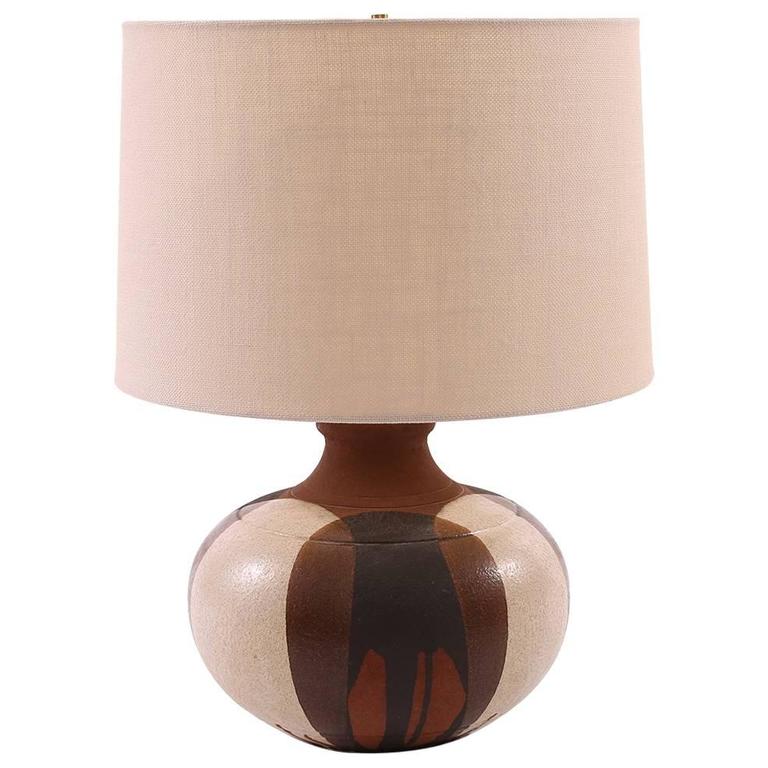 Ceramic Table Lamp By David Cressey For At 1stdibs Large Scale Ceramic Lamp By David Cressey