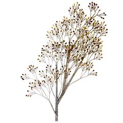 Curtis Jere Tree Brass Wall Sculpture