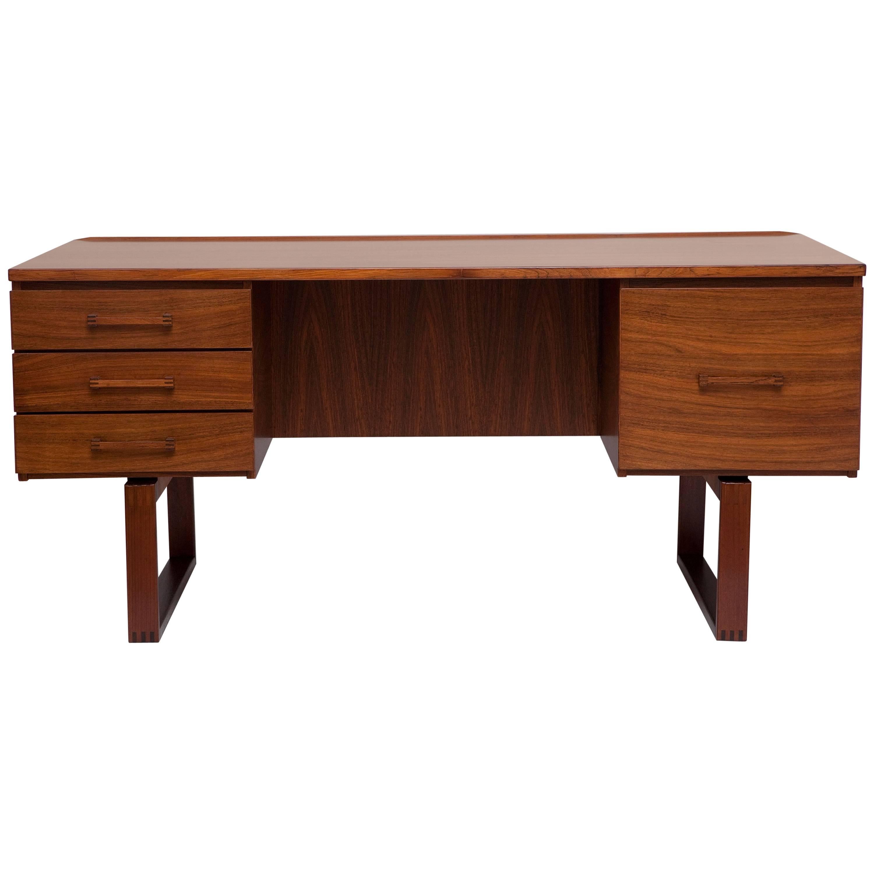 Brazilian Rosewood Desk by Henning Jensen and Torben Valeur