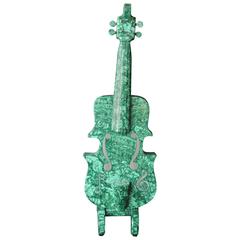 Carved Malachite Violin