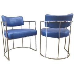 Pair of Milo Baughman Side Chairs