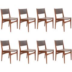 Ensemble de 6 chaises de salle à manger Frem Rojle avec tapisserie neuve