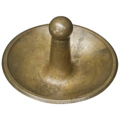 Antique Nautical Anchor Ashtray in Solid Brass