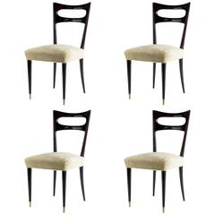 Four Stylish Italian 1950s Chairs by Paolo Buffa