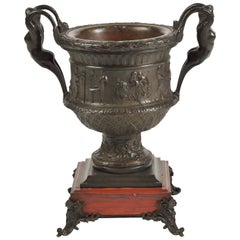Antique Classical Bronze Urn, 19th Century