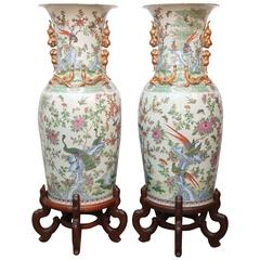 Pair of Chinese "Palace" Vases