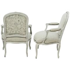 Louis XV His and Hers Armchairs