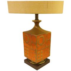 1960s American Modern Mid-Century Ceramic Table Lamp