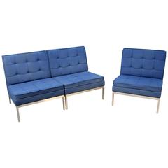 Three-Piece Knoll Sectional Sofa or Three Lounge Chairs