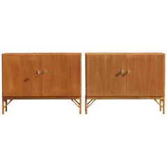 Børge Mogensen Pair of Oak 232 Cabinets by C M Madsen for FDB, 1951