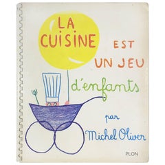 Vintage Jean Cocteau, La Cuisine Est Un Jeu D'enfants by Michel Oliver, 1963