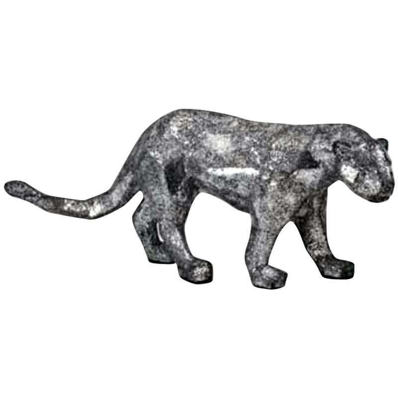 Mosaic Panther Sculpture For Sale