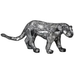 Mosaic Panther Sculpture