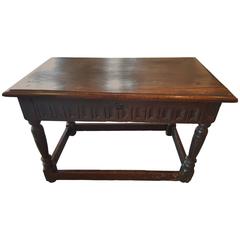 Antique 18th Century Small Table with Drawer