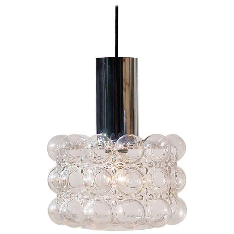 Silver Colored Bubble Pendant Light by Helena Tynell, circa 1970s