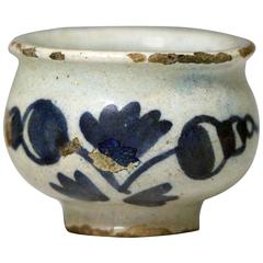 Antique English Delftware Pottery Dispensing Pot Mid-18th Century Lambeth London
