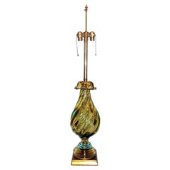 Single Green Murano Glass Lamp