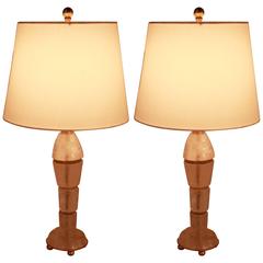 Pair of Rock Crystal Table Lamps 12