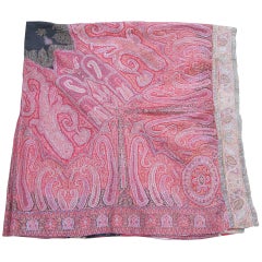 19th Century Kashmir Paisley Shawl