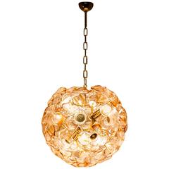 Murano glass Flower Chandelier, circa 1960