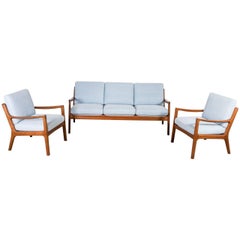 Teak Wood Sofa Set by Ole Wanscher, Denmark, 1951 Teak Wood Sofa Set by Ole Wanscher, Denmark, 1951