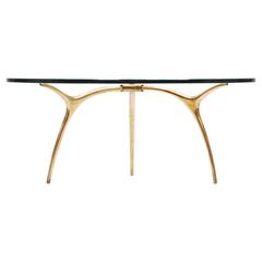 1958 Bronze Coffee Table by Kouloufi for Ets Vanderborght Frères Brussels