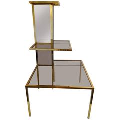Display Table in Brass and Glass, Italy