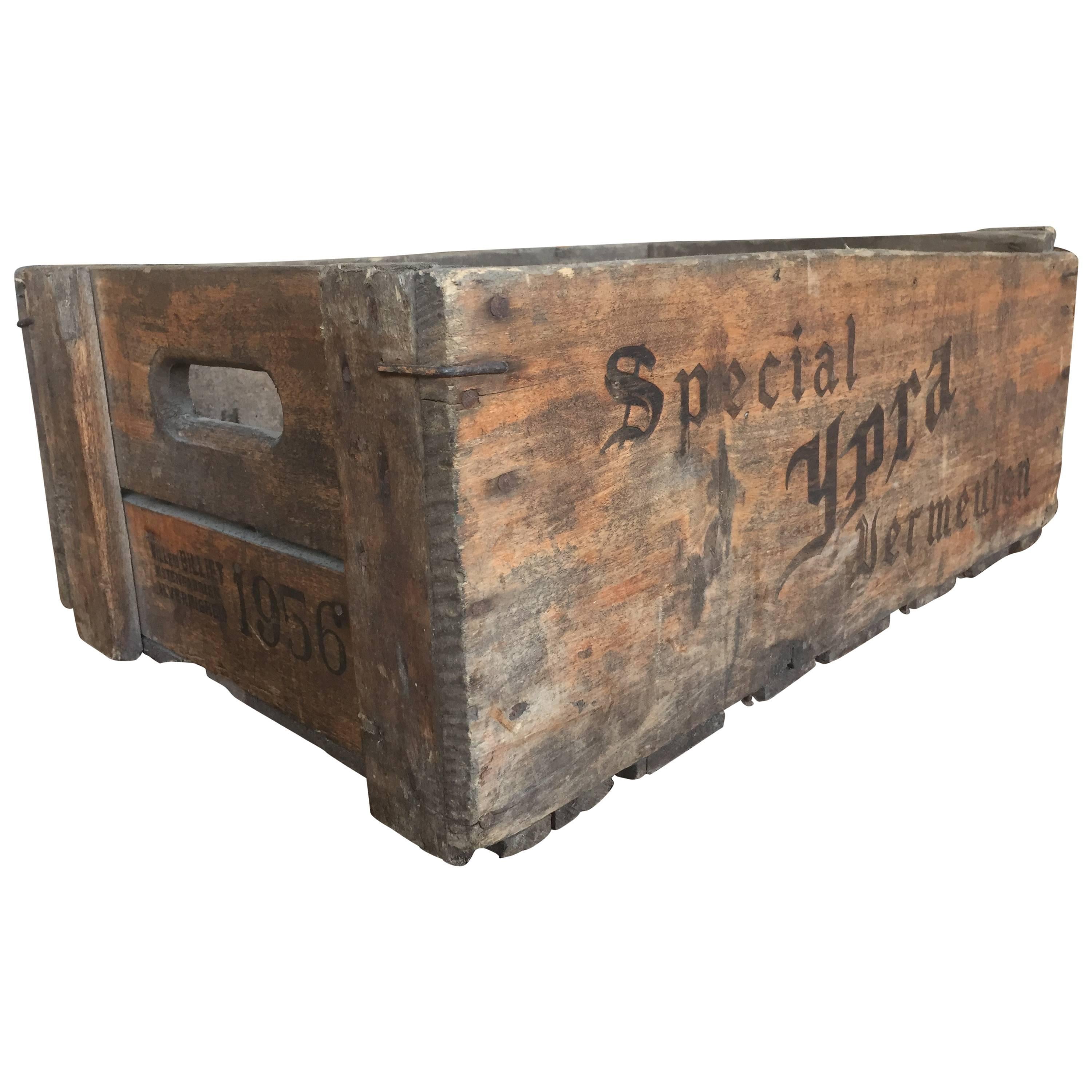 1950s Belgian Beer Crates For Sale