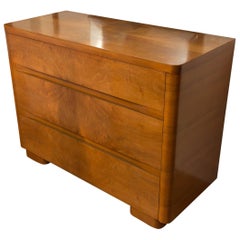Vintage American Walnut Moderne Chest of Drawers