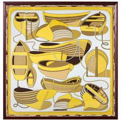 Framed "Thalassa" Hermès Scarf