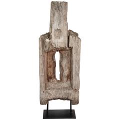 French Organic Antique Wood Sculpture