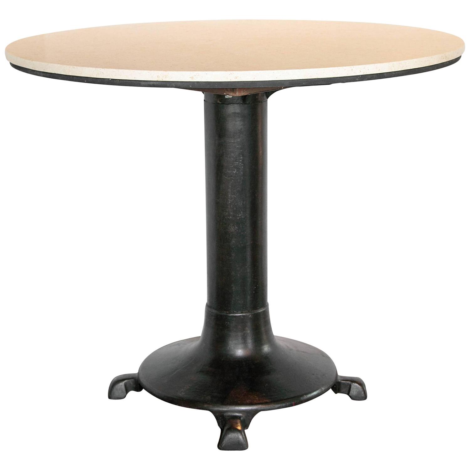 Industrial Pub Style Table, 34"H For Sale at 1stdibs