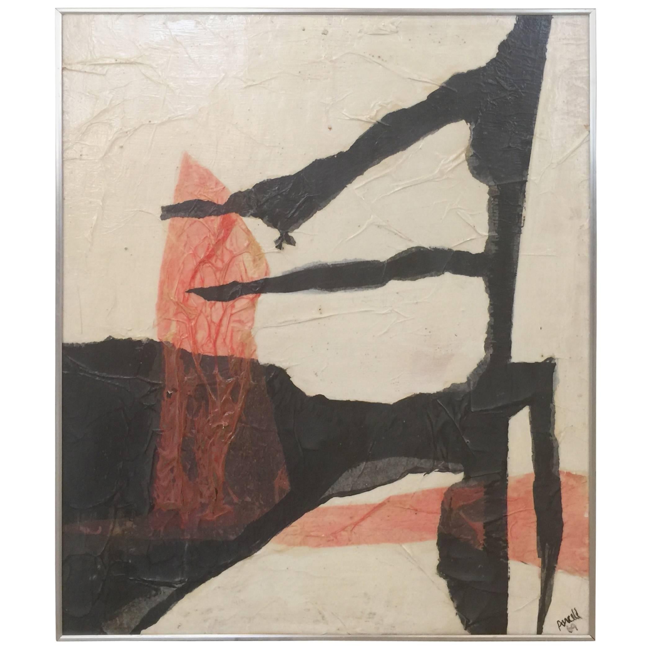 ANN PURCELL Untitled Mixed-Media on Panel Collage 1969 For Sale