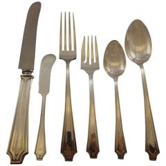 King Albert by Gorham Whiting Sterling Silver Flatware Set 12 Service Dinner