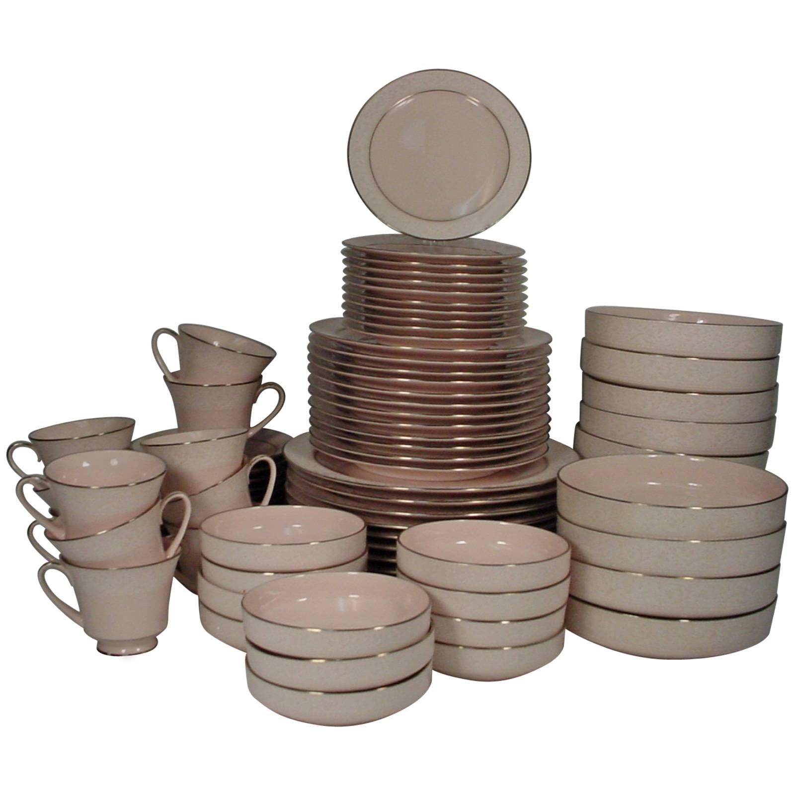 Noritake China Always 801/W82 Pattern 80-Piece Set Service for 11+