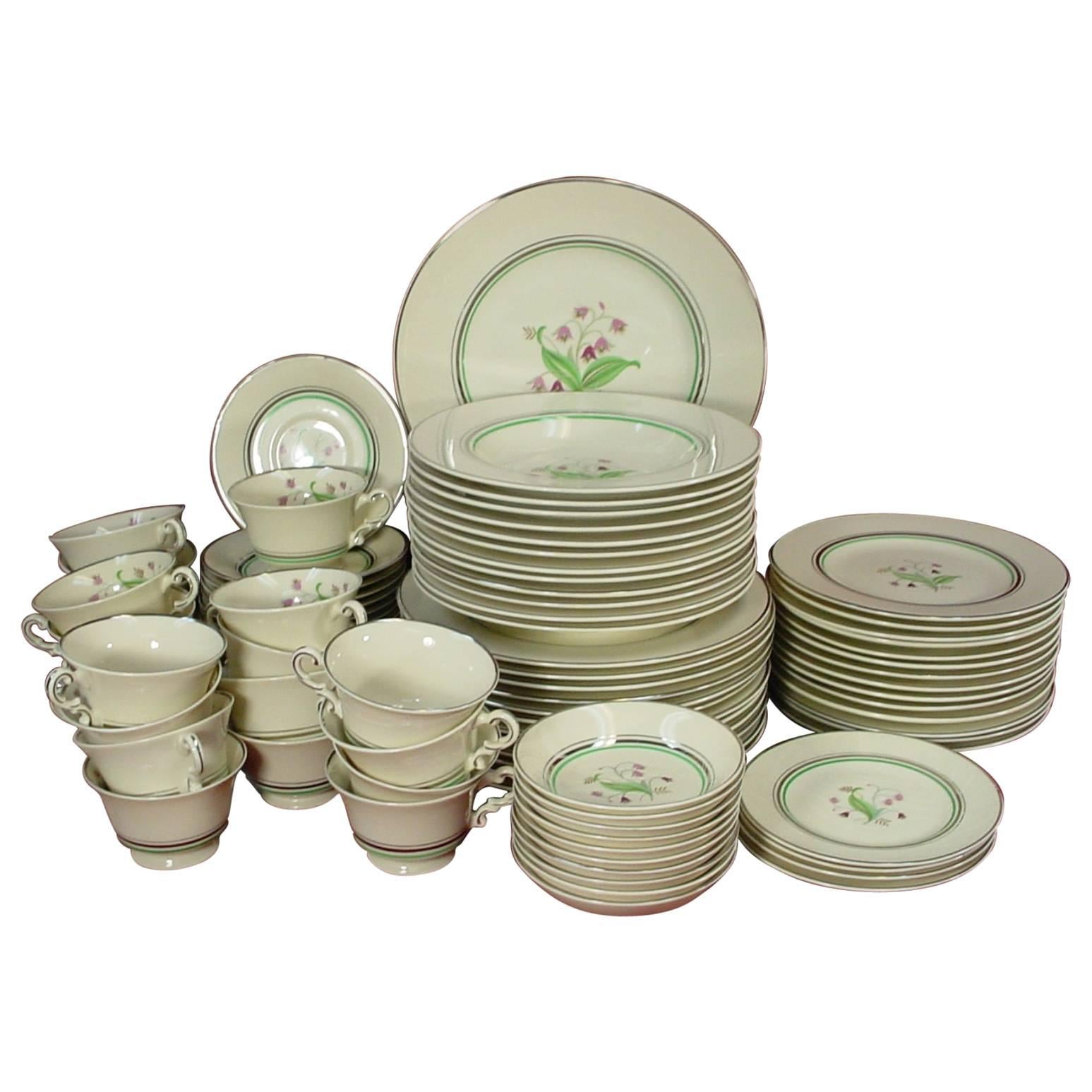 Syracuse China Coralbel Platinum 90-Piece Set Serivce