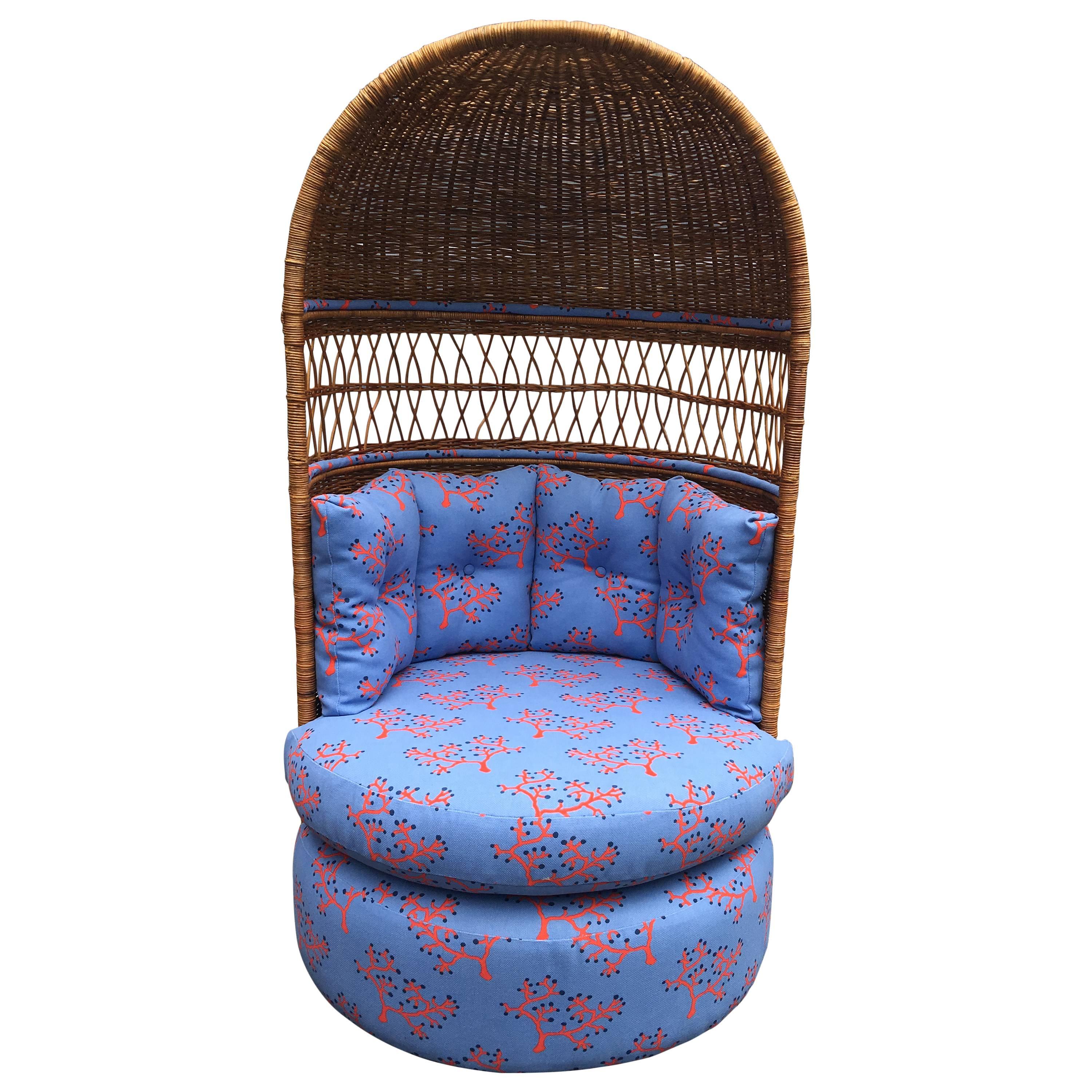 Vintage Rattan Dome Chair