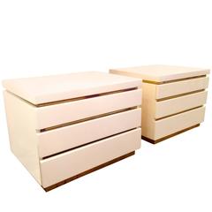 Pair of Jean Claude Mahey Side Table Drawers