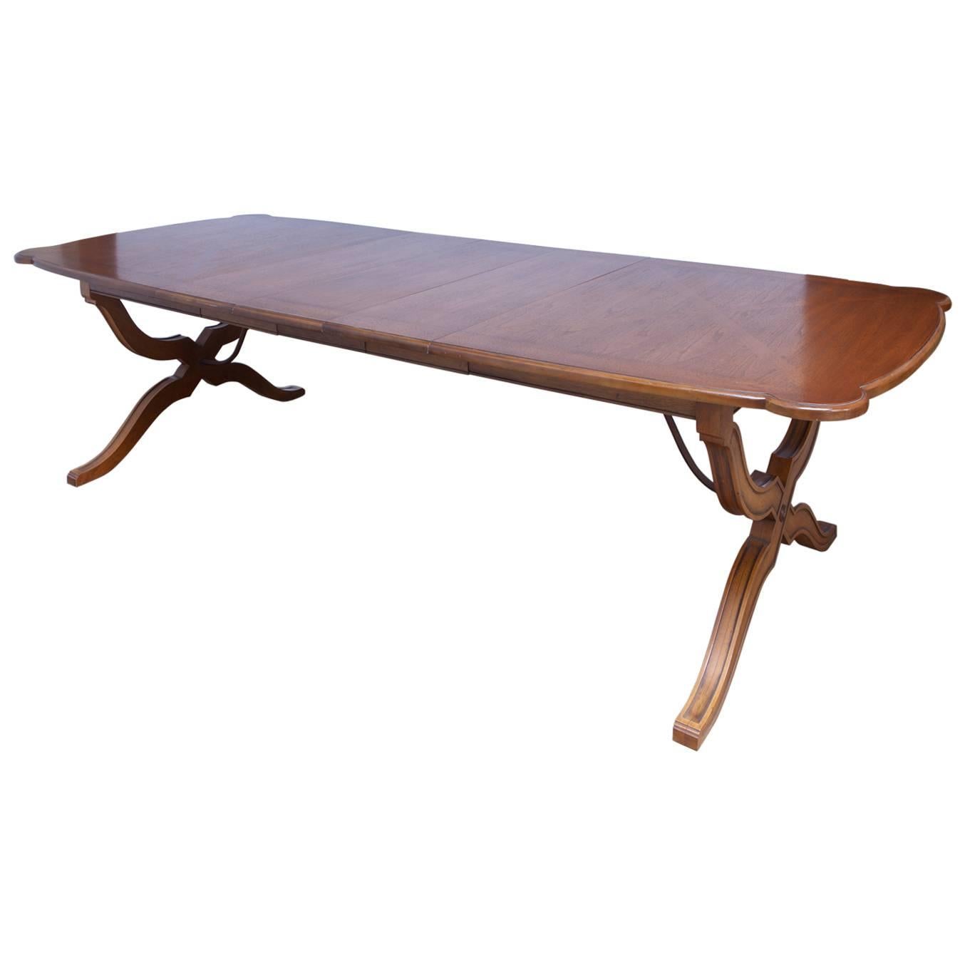Spanish Colonial Style Trestle Dining Table