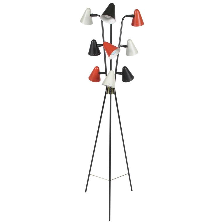 Rare Colorful Gerald Thurston Floor Lamp For At 1stdibs Colorful Gerald Thurston Floor Lamp