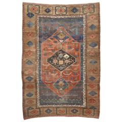 Antique Persian Bakshaish Carpet with Modern Industrial Style