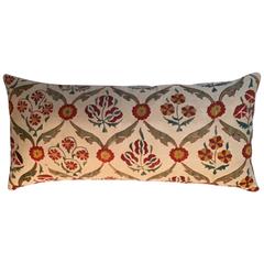 Large Vintage Suzani Pillow 11