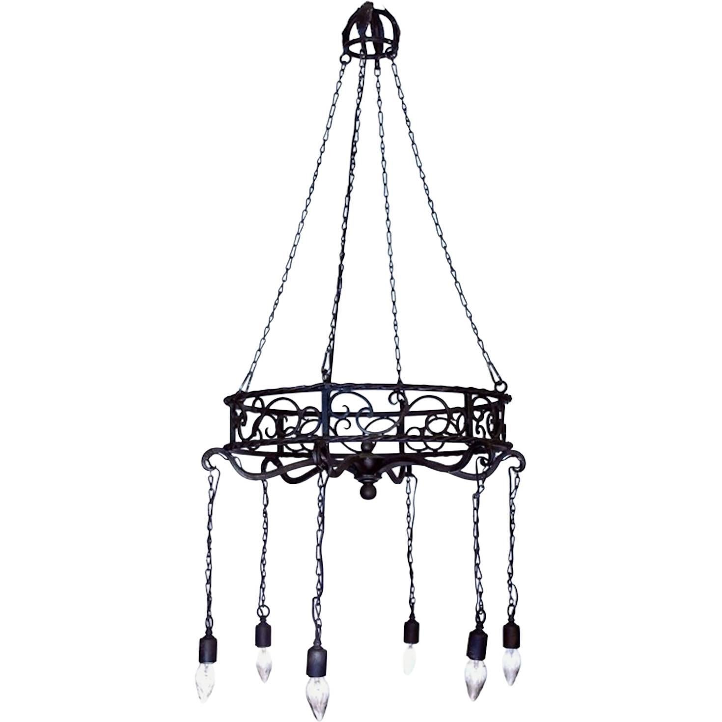 Spanish Colonial Chandelier For Sale