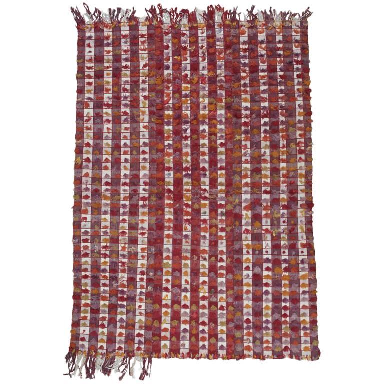 Pardah 'Curtain' Rug with Poms